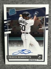 2020 Donruss Optic Rated Rookies Signatures Travis Demeritte #RRS-TD card