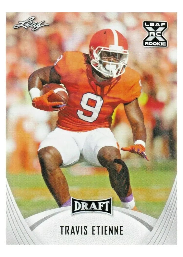2021 Leaf Draft Travis Etienne #14 card