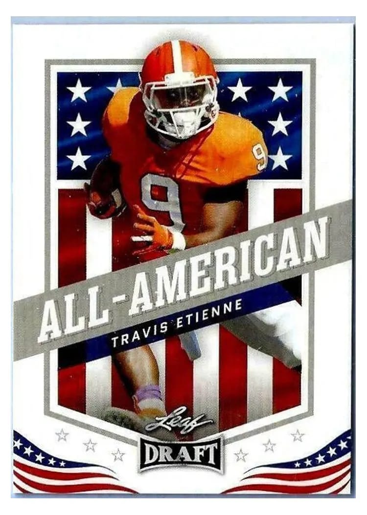 2021 Leaf Draft Travis Etienne #44 card
