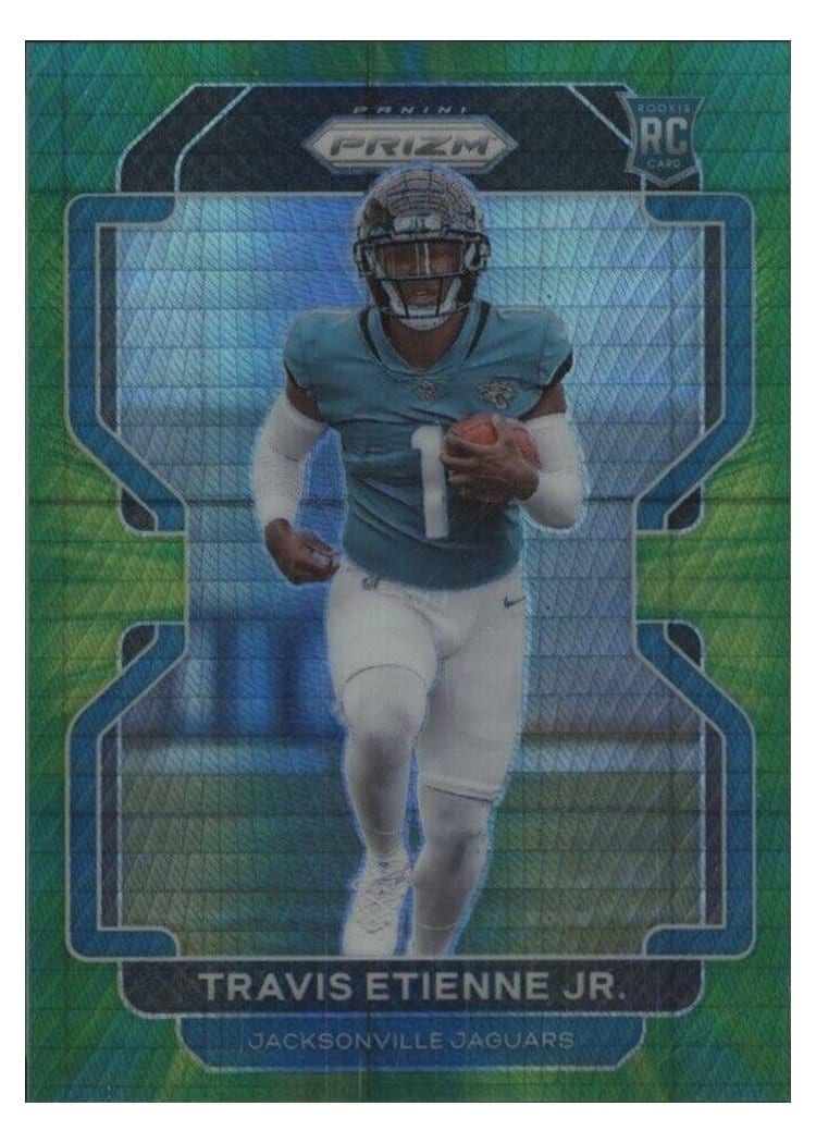 2021 Panini Prizm Base Set Travis Etienne Jr. #344 card