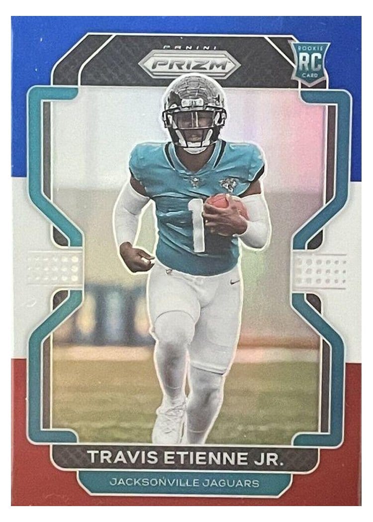 2021 Panini Prizm Base Set Travis Etienne Jr. #344 card