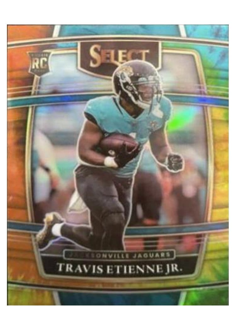2021 Panini Select Travis Etienne Jr. Tie Dye #54 card