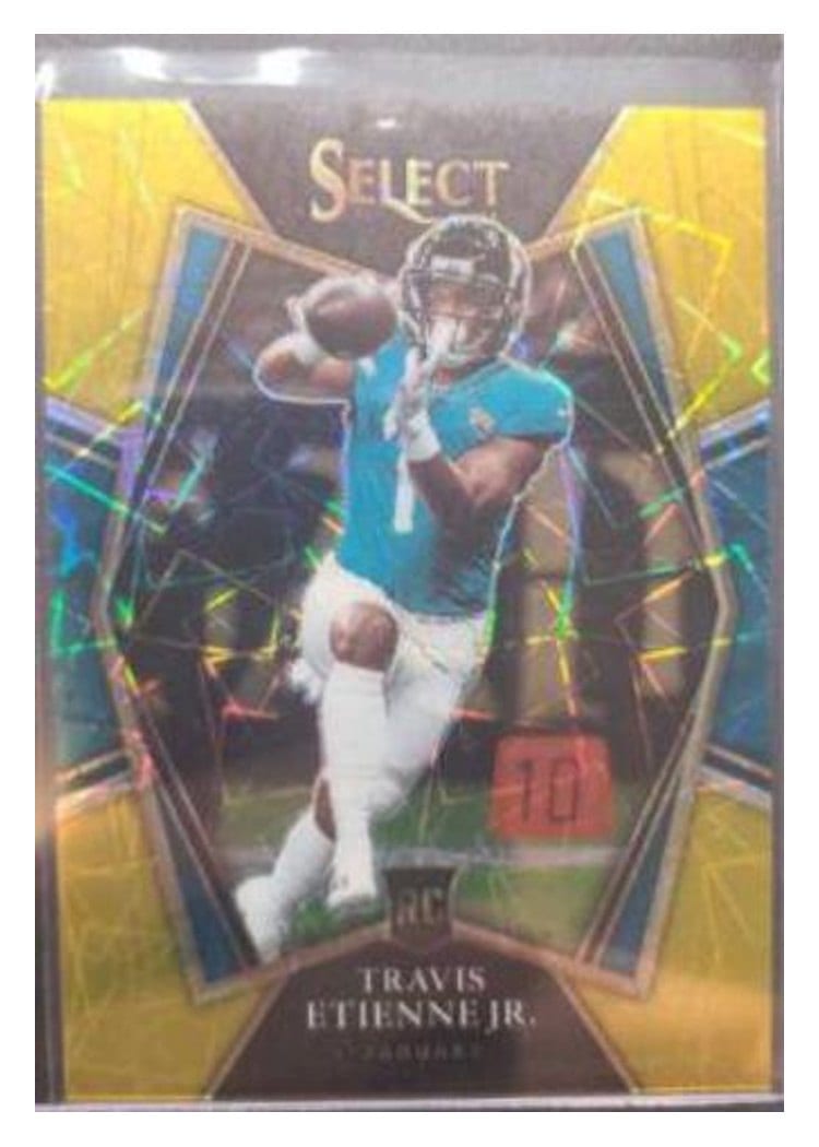 2021 Panini Select Base Set Travis Etienne Jr Gold #154 card