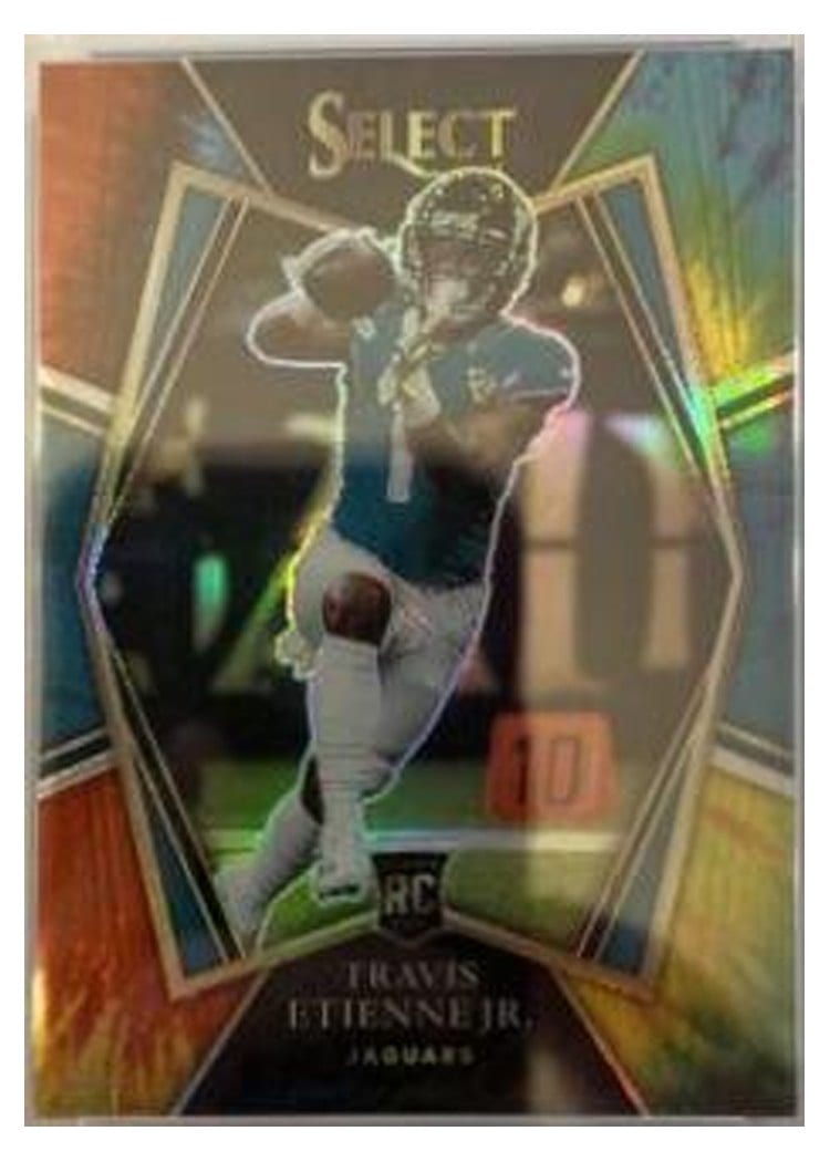 2021 Panini Select Base Set Travis Etienne Jr Tie Dye #154 card