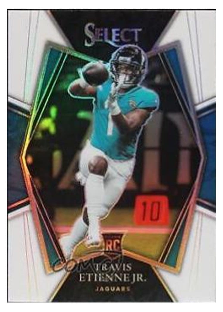 2021 Panini Select Base Set Travis Etienne Jr White #154 card