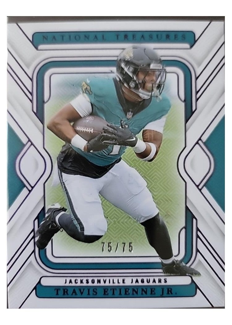 2024 Panini National Treasures Base Set Travis Etienne Jr. #46 card