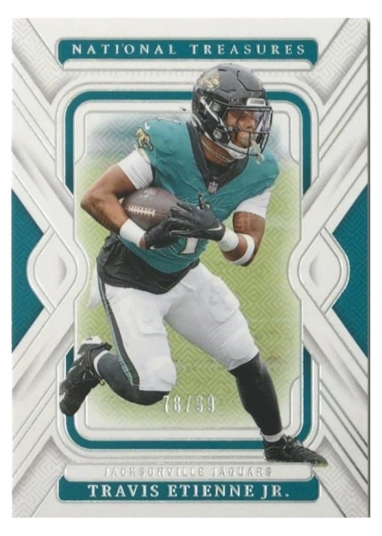 2024 Panini National Treasures Base Set Travis Etienne Jr. #46 card