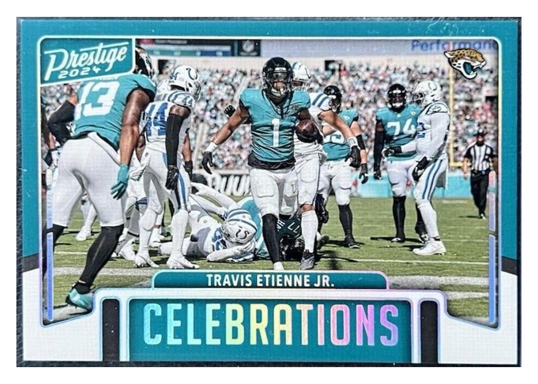 2024 Panini Prestige Celebrations Travis Etienne Jr. #CEL-TEJ card