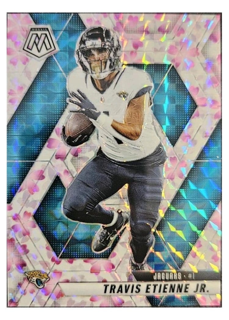 2025 Panini Mosaic Base Set Travis Etienne Jr. #121 card