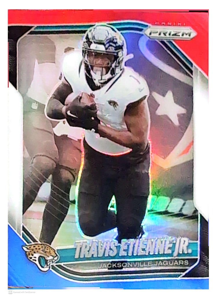 2025 Panini Prizm Base Set Travis Etienne Jr. #68 card