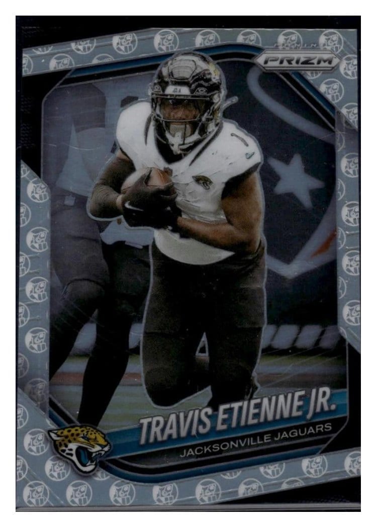 2025 Panini Prizm Base Set Travis Etienne Jr. White Knight #68 card