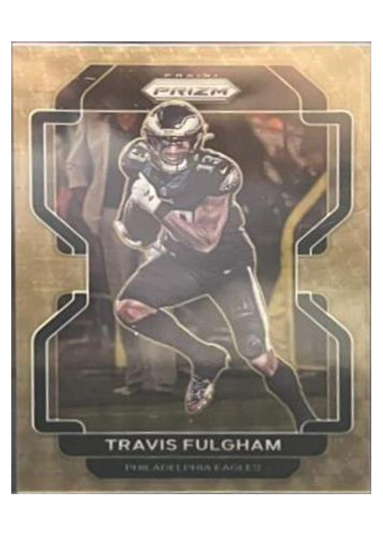 2021 Panini Prizm Base Set Travis Fulgham Gold Vinyl Prizm #218 card