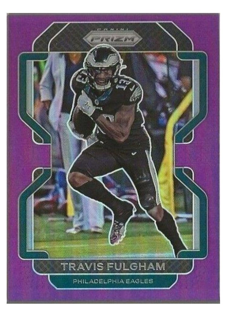 2021 Panini Prizm Base Set Travis Fulgham #218 card
