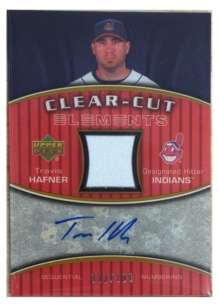 2007 Upper Deck Elements Clear Cut Autograph Travis Hafner #CCE-TH card