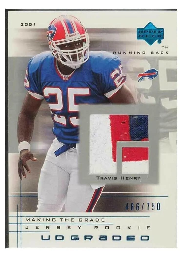 2001 Upper Deck Graded Travis Henry #64 card