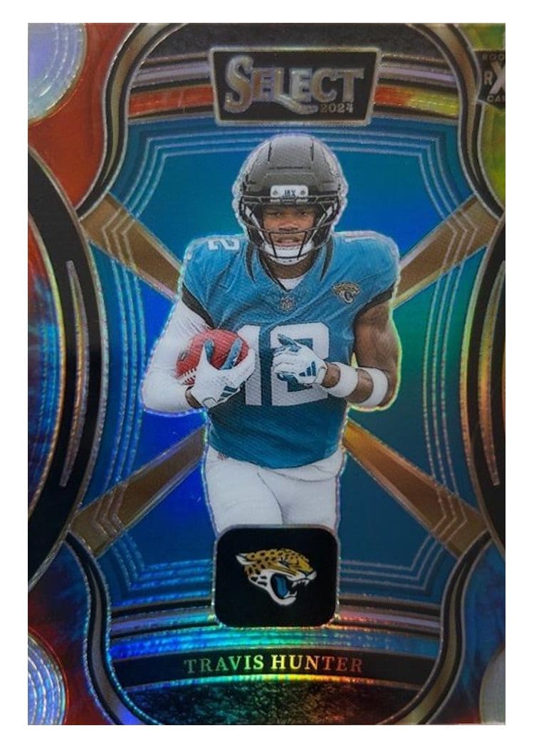 2024 Panini Select 2025 XRC Prizm Redemption Travis Hunter Tie-Dye Prizm #511 card