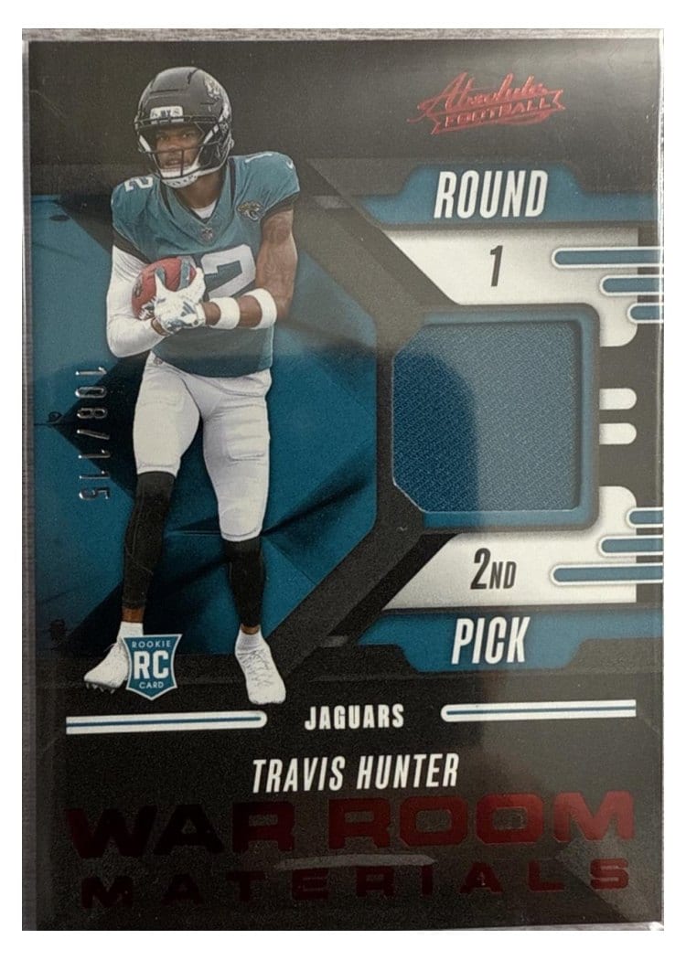 2025 Panini Absolute War Room Materials Travis Hunter #WRM-THR card