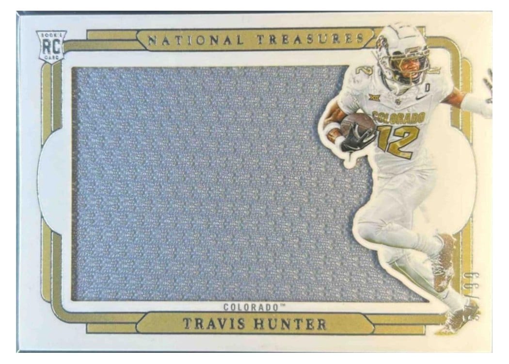 2025 Panini National Treasures Collegiate Rookie Silhouettes Travis Hunter #3