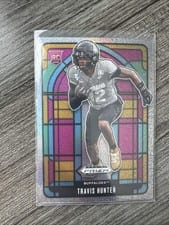 2025 Panini Prizm Draft Picks Stained Glass Travis Hunter #10 card