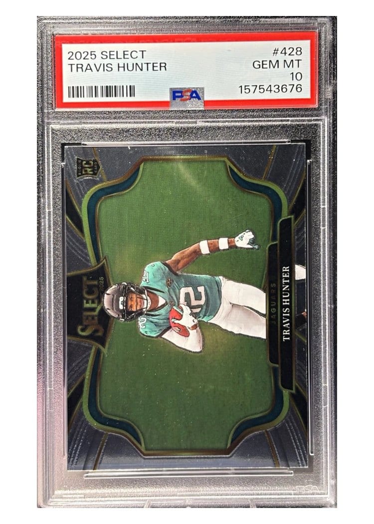 2025 Panini Select Base Set Travis Hunter #428 card