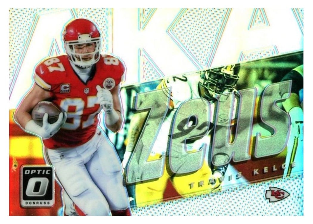 2017 Donruss Optic AKA Travis Kelce #3 card