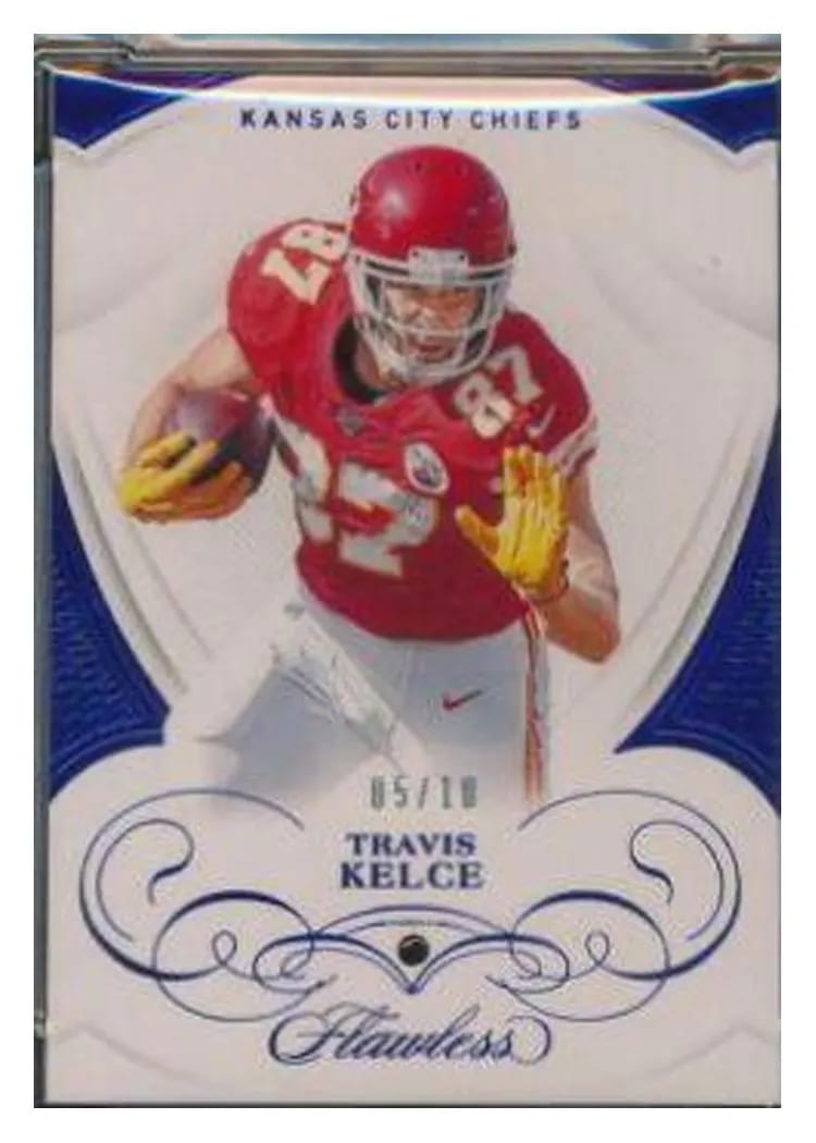 2019 Panini Flawless Base Ruby Travis Kelce #70 card