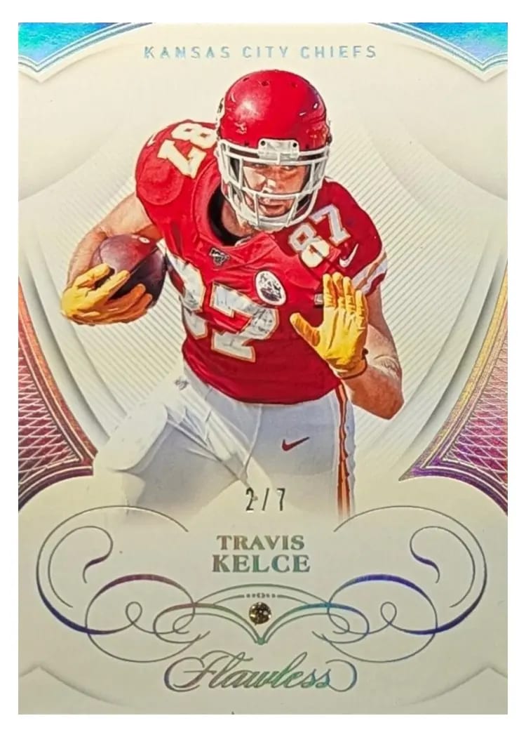 2019 Panini Flawless Base Ruby Travis Kelce #70 card