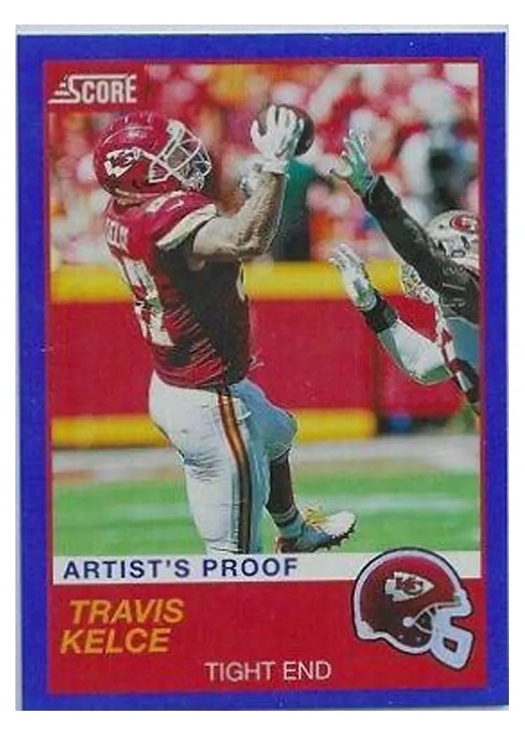 2019 Score Base Set Travis Kelce #2 card
