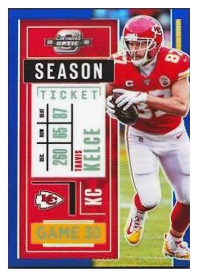 2020 Panini Contenders Optic Travis Kelce #29 card