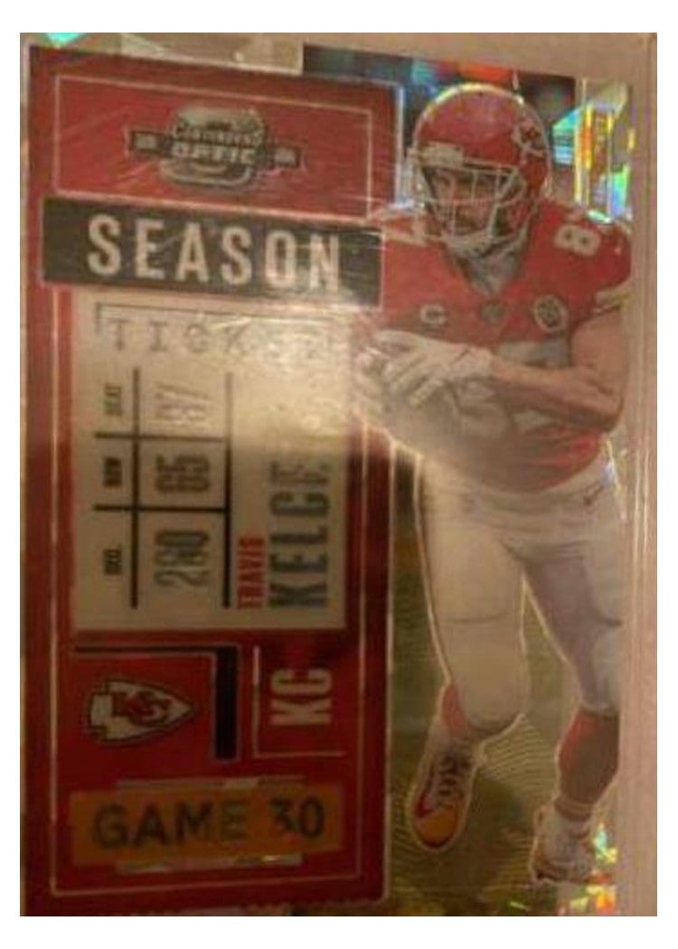 2020 Panini Contenders Optic Travis Kelce #29 card