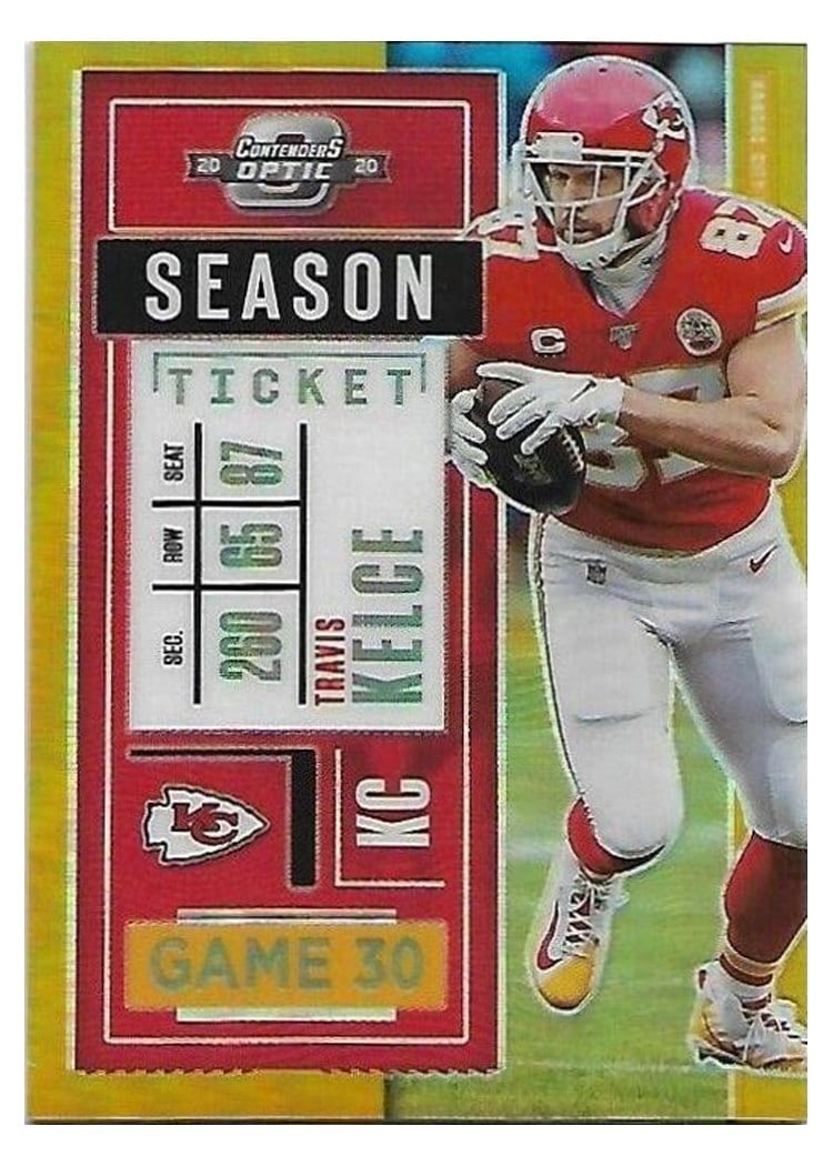 2020 Panini Contenders Optic Travis Kelce #29 card