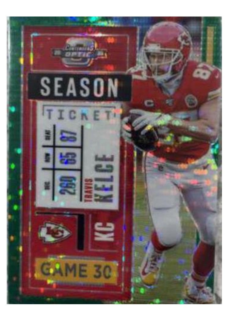 2020 Panini Contenders Optic Travis Kelce #29 card