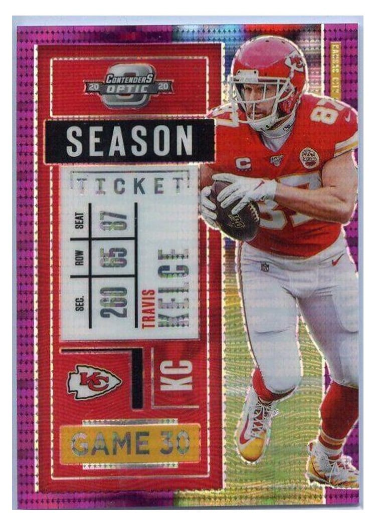 2020 Panini Contenders Optic Travis Kelce #29 card