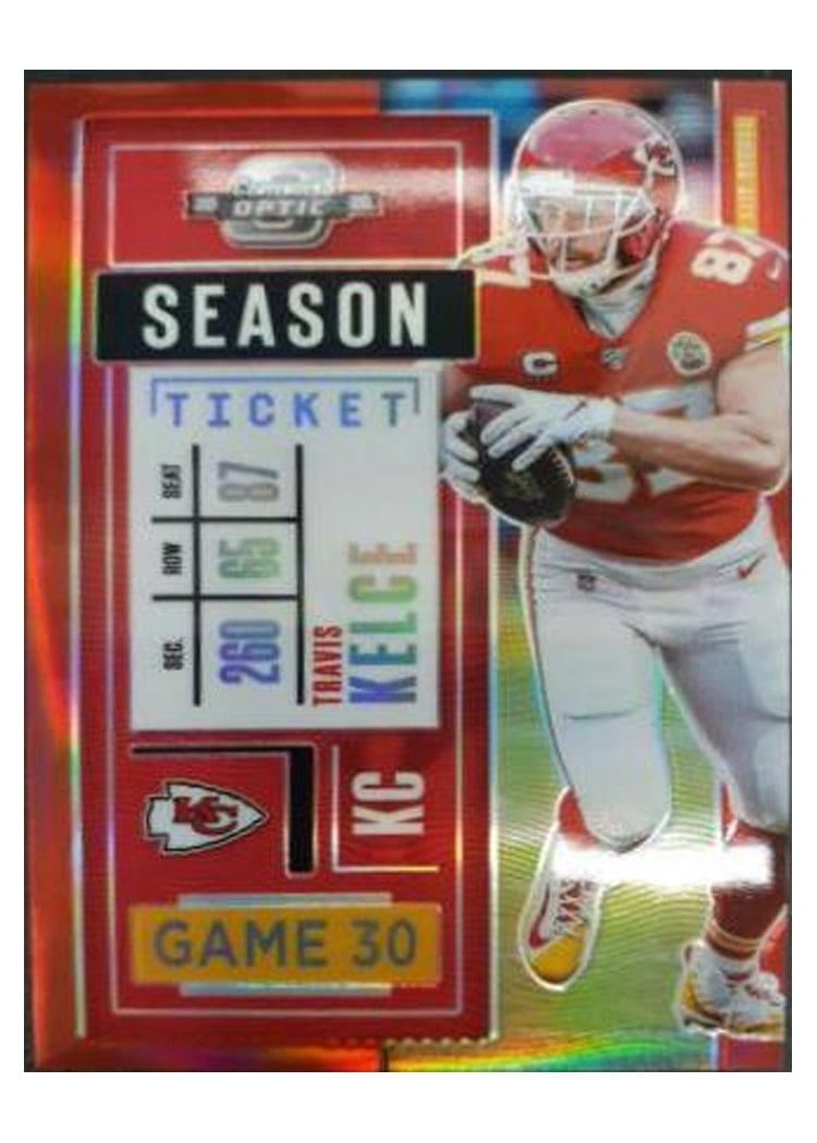 2020 Panini Contenders Optic Travis Kelce #29 card