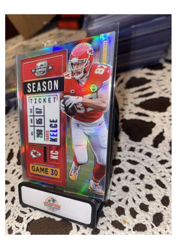 2020 Panini Contenders Optic Travis Kelce #29 card