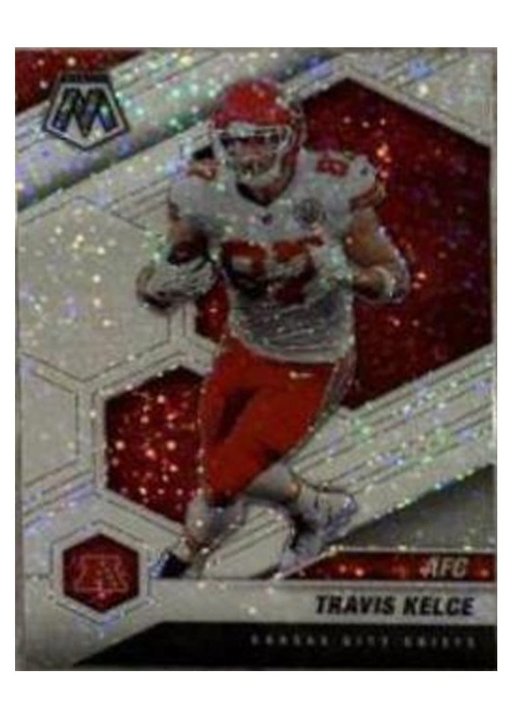 2021 Panini Mosaic Base Set Travis Kelce White Sparkle #240 card