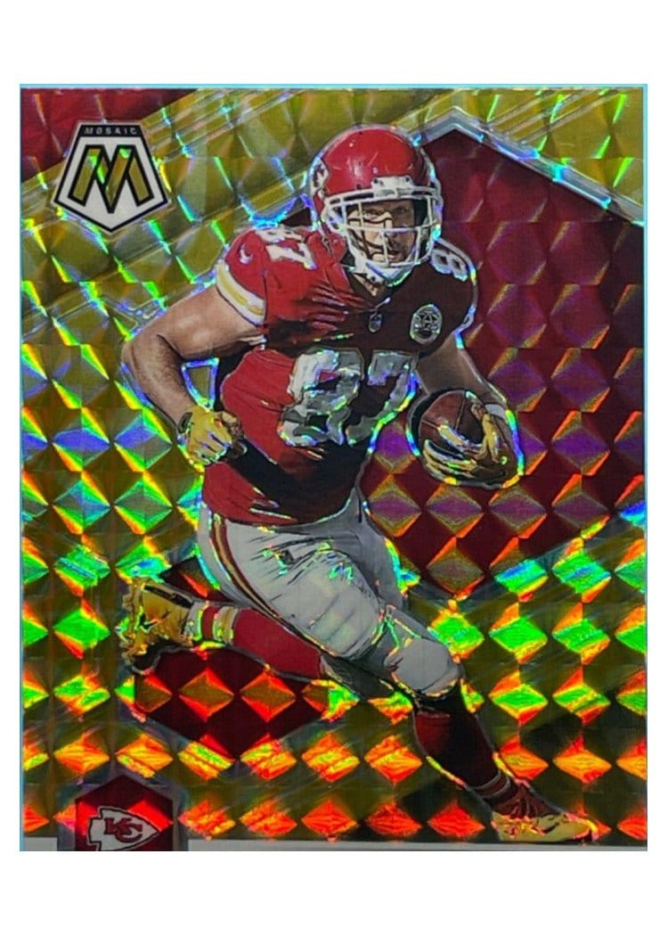 2021 Panini Mosaic Base Set Travis Kelce #4 card