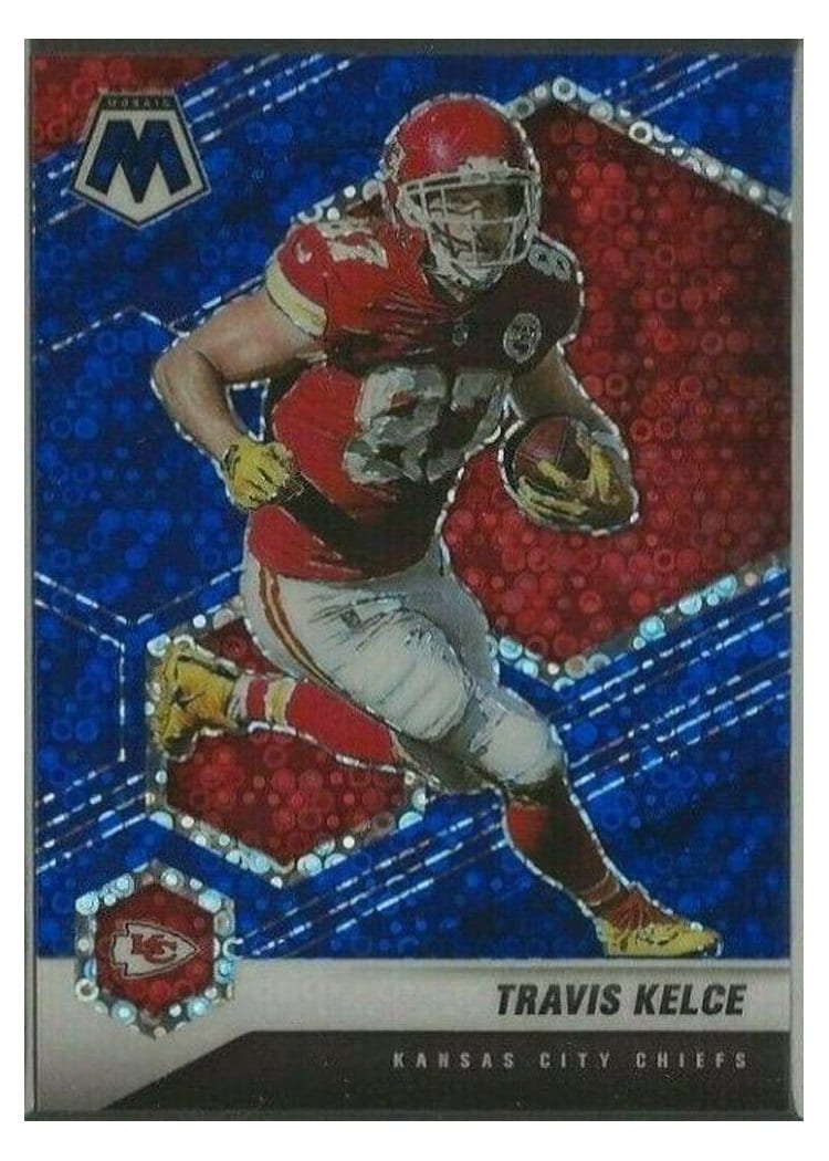 2021 Panini Mosaic Base Set Travis Kelce #4 card