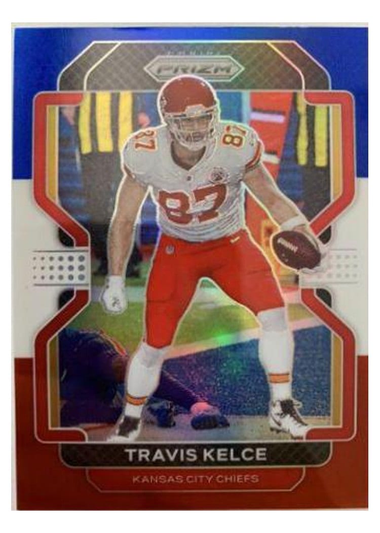 2021 Panini Prizm Base Set Travis Kelce #189 card