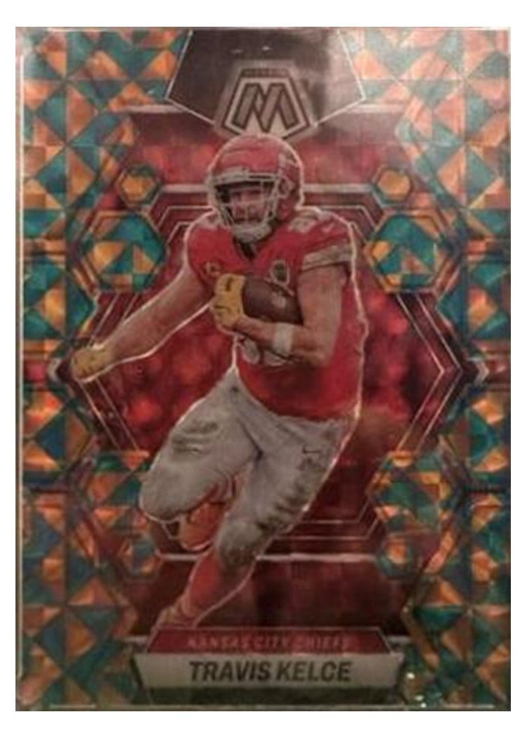 2023 Panini Mosaic Base Set Travis Kelce Tessellation #113 card