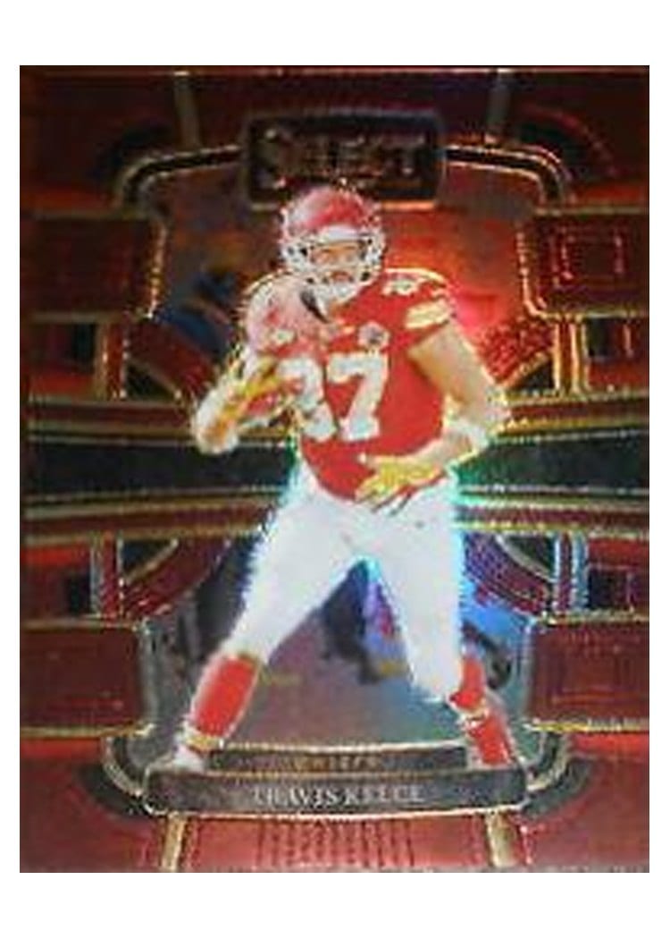2023 Panini Select Base Set Travis Kelce Maroon Prizm #50 card