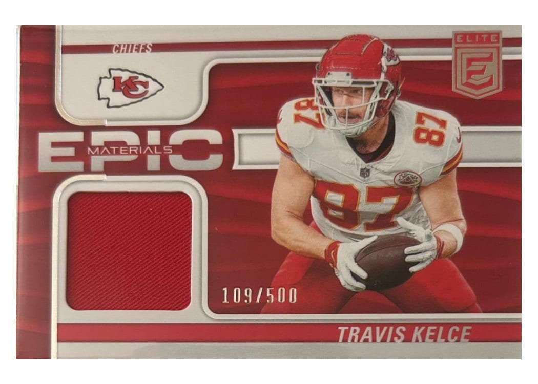 2024 Donruss Elite Epic Materials Travis Kelce #EMA-TKE card