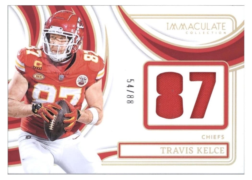 2024 Panini Immaculate Collection Immaculate Numbers Memorabilia Travis Kelce #32 card