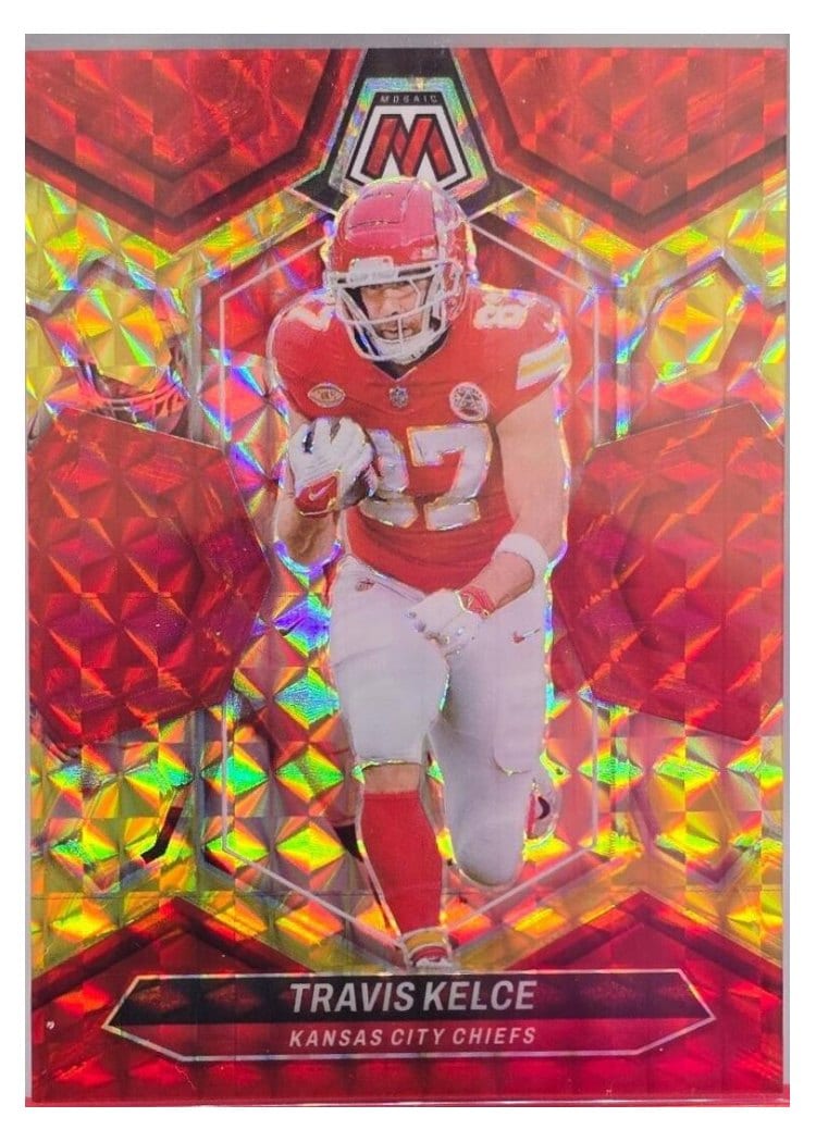 2024 Panini Mosaic Base Set Travis Kelce #110 card