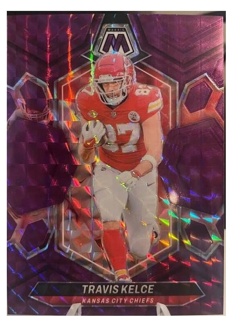 2024 Panini Mosaic Base Set Travis Kelce #110 card