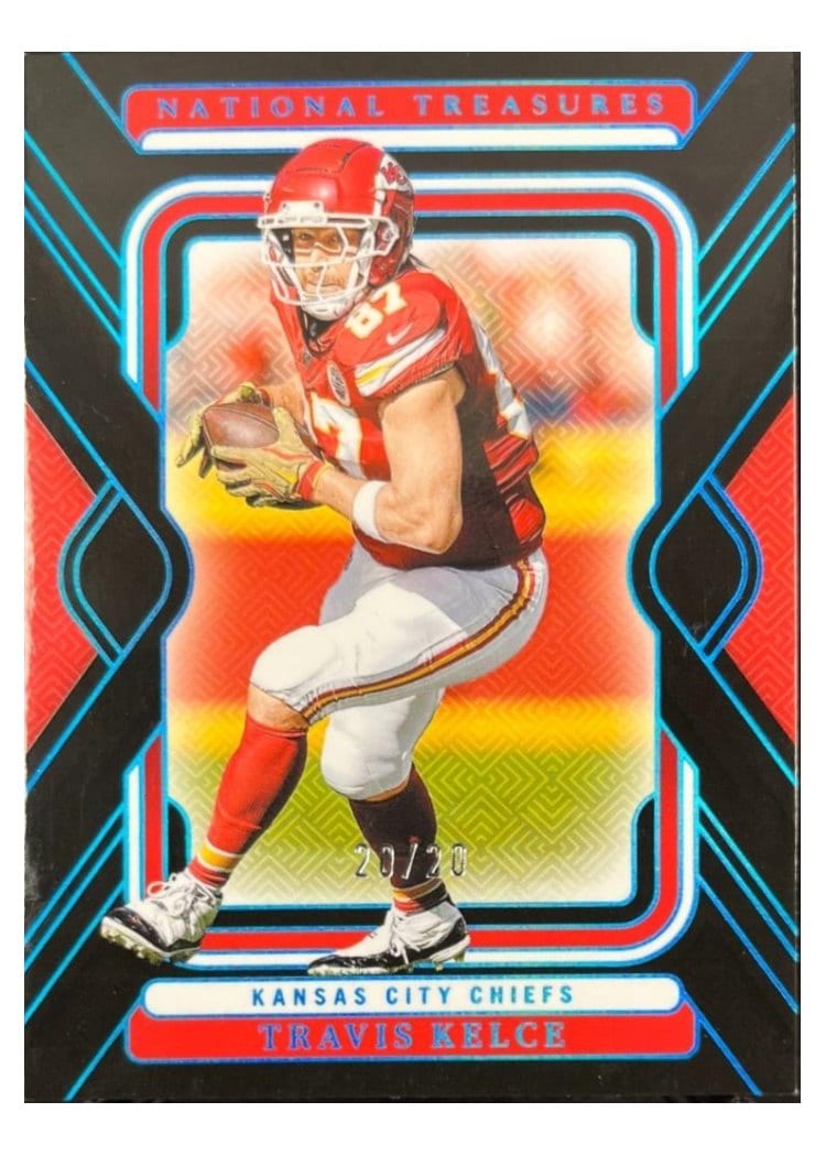 2024 Panini National Treasures Base Set Travis Kelce #49 card