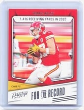 2024 Panini Prestige For the Record Travis Kelce #FR-TK card
