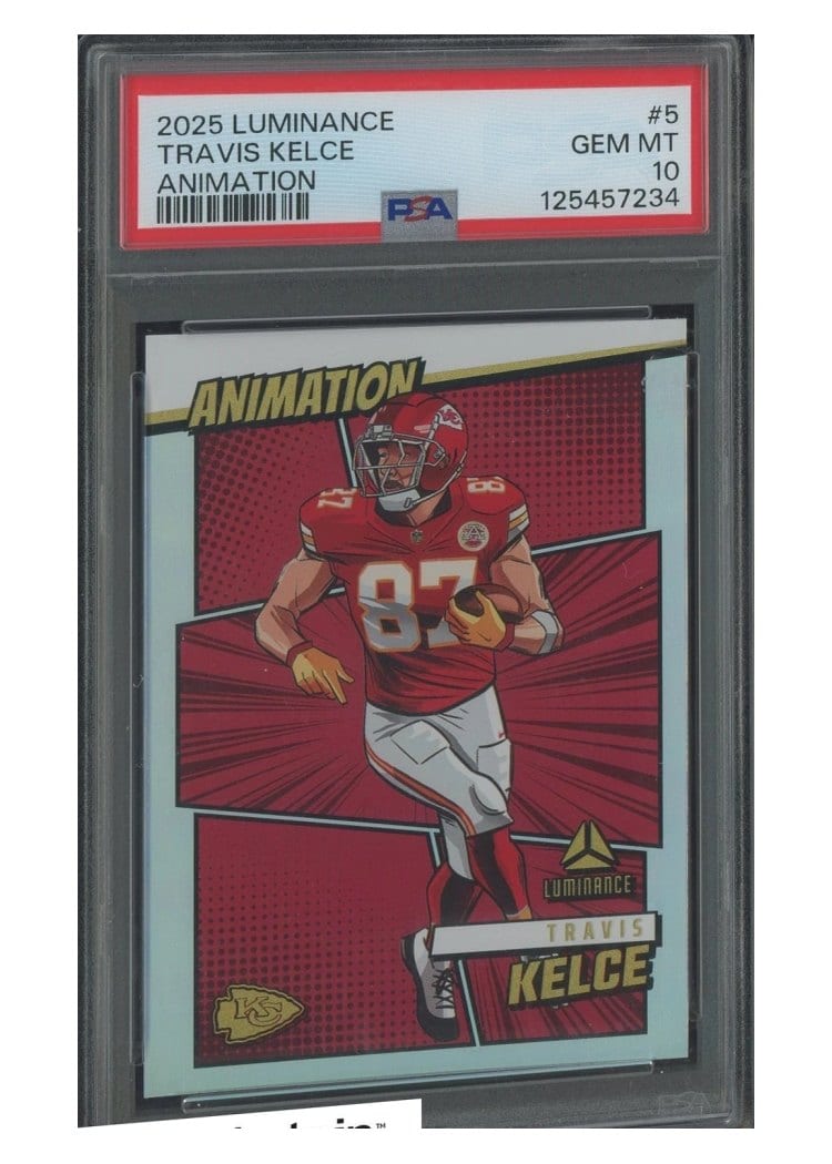 2025 Panini Luminance Animation Travis Kelce #5 card