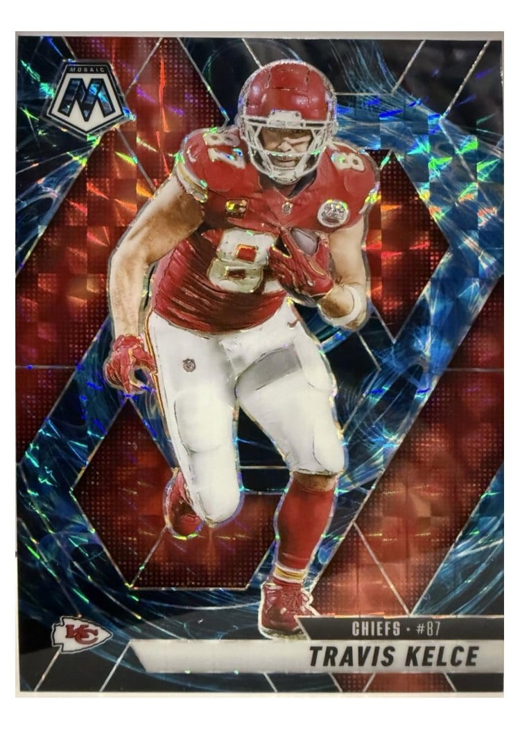 2025 Panini Mosaic Base Set Travis Kelce Genesis #106 card