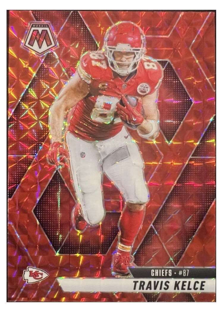 2025 Panini Mosaic Base Set Travis Kelce #106 card